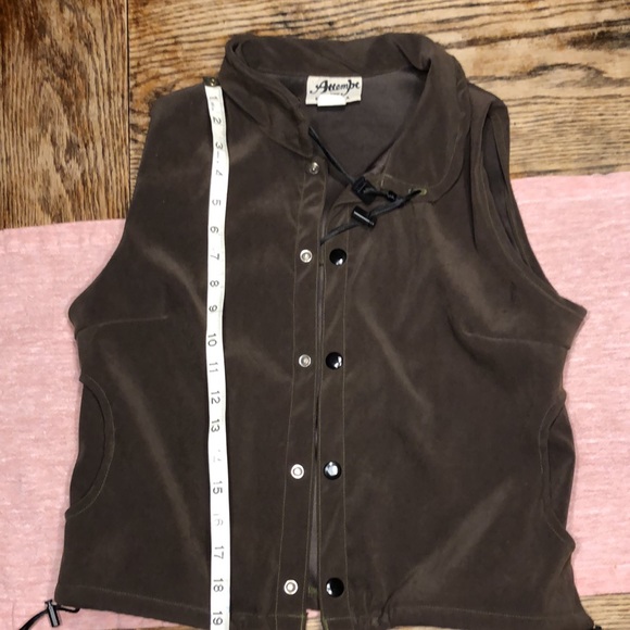 Vintage Attempt Inc. Army Green avant-garde vest - Picture 9 of 14